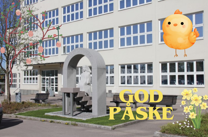 en statue foran en bygning