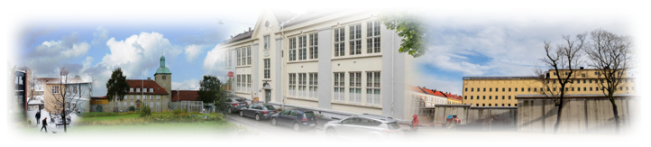 en collage av en bygning