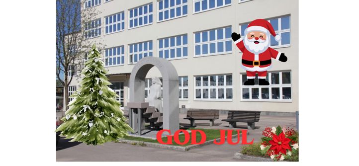 en bygning med en statue foran seg