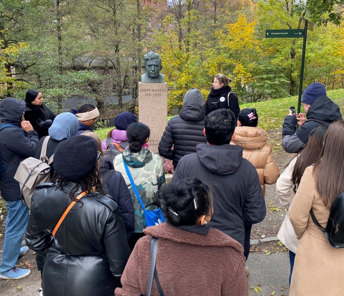 Foto: norsklærer Silje Jerpstad I forfatterens spor.