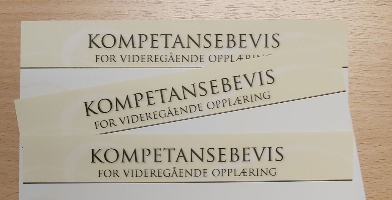 Foto: Liudmila Logacheva Kompetansebevis