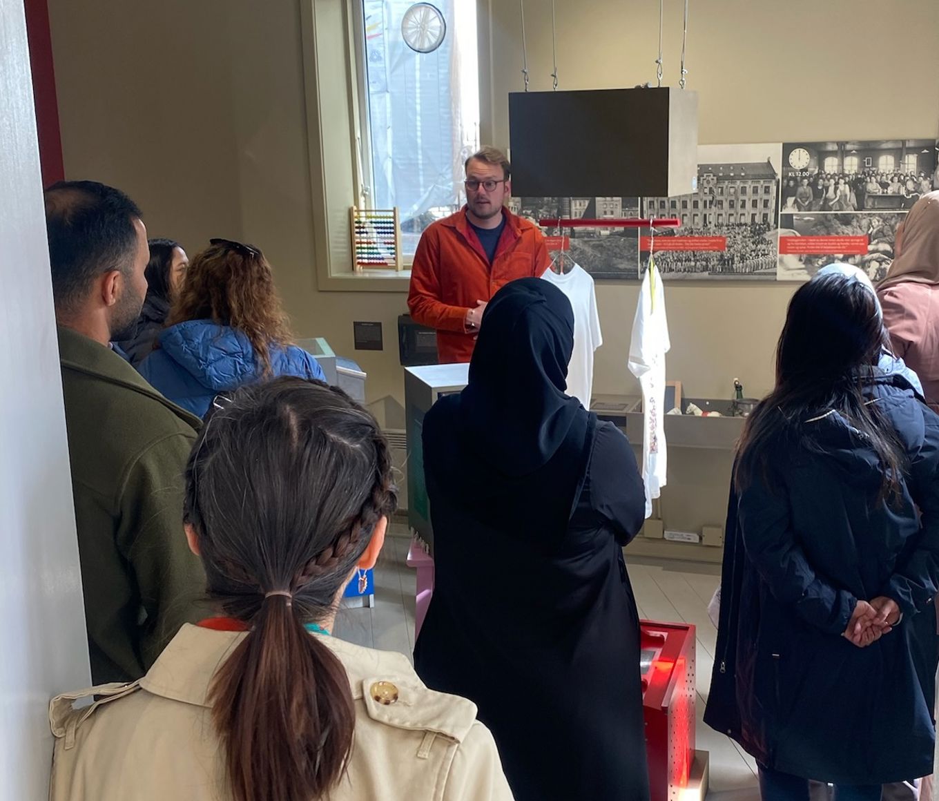 Under omvisning  på arbeids museum